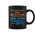 Spa Manager Job Drink & Swear Humor Joke Coffee Mug
