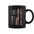 I Stand With Trump 45 47 4Th Of July Usa America Flag Retro Coffee Mug