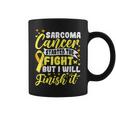 Started The Fight But I Will Finish Sarcoma Cancer Awareness Coffee Mug