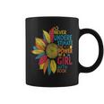 Sunflower Never Underestimate The Power Of A Girl With Book Coffee Mug