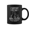 I Support Putting Animal Abusers To Sleep Dog Cat Lover Coffee Mug