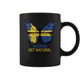 Sweden Buttlerfly Flag Coffee Mug