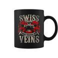 Swiss Blood Runs Through My Veins Flag Of Switzerland Coffee Mug