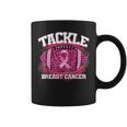 Tackle Breast Cancer Awareness Pink Football Ribbon Coffee Mug