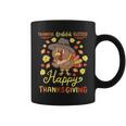 Thankful Grateful Blessed Turkey Gobble Happy Thanksgiving Coffee Mug