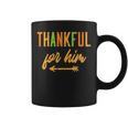 Thanksgiving Thankful For Him Matching Couple Fall Women Coffee Mug