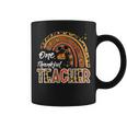 Thanksgiving Thankful Teacher Rainbow Turkey Day Fall Women Coffee Mug