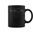 Trans Heartbeat - Transgender Love Pride Flag Ecg Pulse Line Coffee Mug
