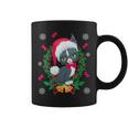 Ugly Cat Christmas Sweater With Bells Coffee Mug