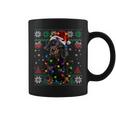 Ugly Sweater Christmas Lights Dachshund Dog Lover Coffee Mug