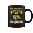Never Underestimate Dad With Engineer Skills Coffee Mug