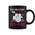 Never Underestimate A Girl With Drums Drum Girls Coffee Mug