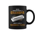Never Underestimate Grandpa Who Is Also A Harmonica Player Coffee Mug