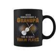 Never Underestimate Grandpa Who Is Also A Violin Player Coffee Mug