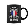 Never Underestimate A Man From France French Flag Coffee Mug