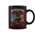 Never Underestimate An Old Man With A Rottweiler Costume Coffee Mug