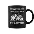 Never Underestimate An Old Man With A Tractor Farmers Coffee Mug