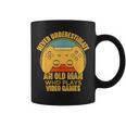 Never Underestimate An Old Man Video Games Gaming Coffee Mug