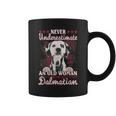 Never Underestimate An Old Woman With A Dalmatian Coffee Mug