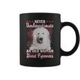 Never Underestimate An Old Woman With A Great Pyrenees Coffee Mug