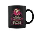 Never Underestimate Power Of Boxer Mom Coffee Mug