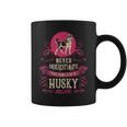 Never Underestimate Power Of Husky Mom Coffee Mug