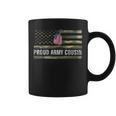 Veteran Vets Vintage American Flag Proud Army Cousin Veteran Day Gift 12 Veterans Coffee Mug