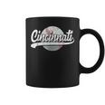 Vintage Cincinnati Graphic Funny Baseball Lover Player Retro Coffee Mug