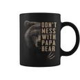 Vintage Dont Mess With Papa Bear Funny Fathers Day Coffee Mug