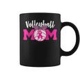 Volleyball Mom Pink Ribbon Breast Cancer Awareness Fighters Coffee Mug
