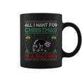 All I Want For Christmas Is A Raccoon Ugly Sweater Coffee Mug