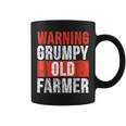 Warning Grumpy Old Farmer Funny Grandpa Farmer Coffee Mug