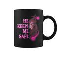 Wolf He Keeps Me Safe - She Keeps Me Wild Gifts For Wolf Lovers Funny Gifts Coffee Mug