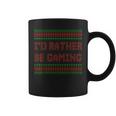 Xmas Ugly Christmas Sweater I'd Rather Be Gaming Coffee Mug