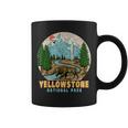 Yellowstone National Park Bison Retro Hiking Camping Outdoor Coffee Mug