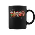 Yorkie Dog Christmas Pajamas Coffee Latte Xmas Tree Coffee Mug