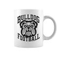 Bulldogs Football Game Day Print Mom Dad Black Coffee Mug