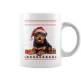 Christmas Rottweiler Dog Santa Hat Ugly Christmas Sweater Coffee Mug