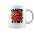 Classy Until Tip Off Funny Basketball Mom Leopard Women Kids Gifts For Mom Funny Gifts Coffee Mug