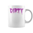 Dirty Words Horror Movie Themed Purple Distressed Dirty Coffee Mug