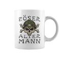 Evil Old Man Skull Soldier Bone Font Coffee Mug