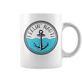 Funny Cruise Saying Feelin Nauti Anchor Boat Nautical Quote Coffee Mug