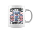 Getting Star Spangled Hammered Beer Lover Funny 4Th Of July Coffee Mug