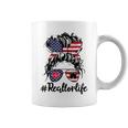 Happy July 4Th Day Real Estate Messy Buns Usa Flag Coffee Mug