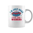 Im Just Here For The Wieners Hot Dog Funny Fourth Of July Coffee Mug