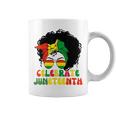 Junenth Celebrate 1865 Black History Messy Bun Women Coffee Mug