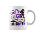Just A Girl Who Loves Halloween Halloween Costume Coffee Mug