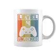 Kids Level 4 Unlocked - Video Gamer - 14Th Birthday Gaming Gift Coffee Mug