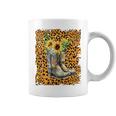 Leopard Sunflower Cowgirl Boot For Cowgirl Country Girl Coffee Mug
