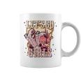 Lets Go Girl Cowboy Pink Boot Retro Western Country Coffee Mug
